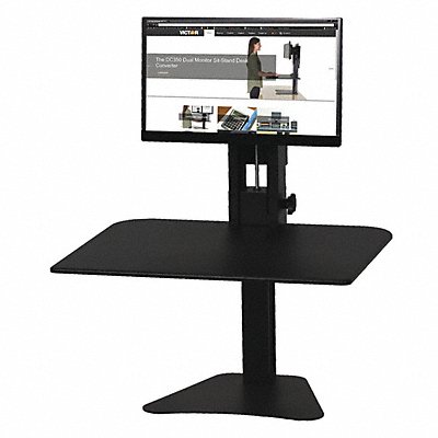 Standing Desk Black Up to 15-1/2 in L MPN:DC300