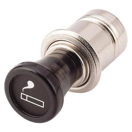 Long Knob Pop Out Lighter, Black/Silver MPN:05142-8