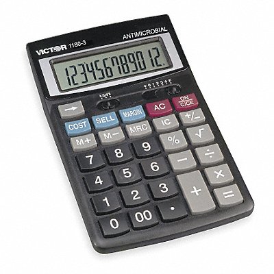 Finance Desktop Calculator LCD 12 Digits MPN:1180-3A