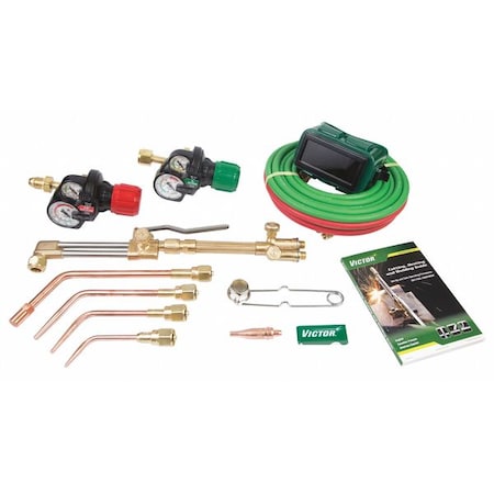 Cutting Outfit, Journeyman EDGE 2.0 Series, Acetylene, Welds Up To 3 in CA2460+, 1, 3, 5 MPN:0384-2101