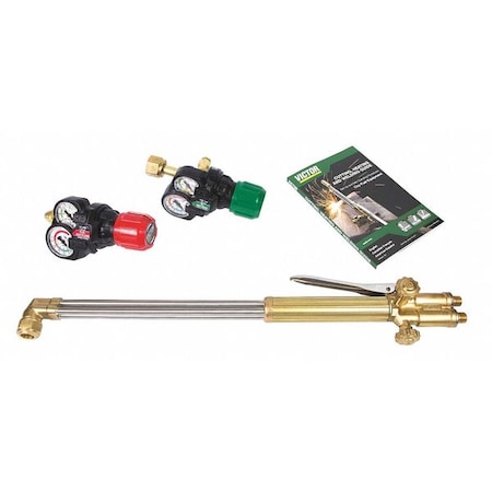 Gas Welding Outfit, EDGE Series, Oxygen and Acetylene, 9/16 in -18M RH, 9/16 in -18M LH MPN:0384-2141