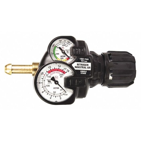 Gas Regulator, Industrial Air, Single Stage, 0.965