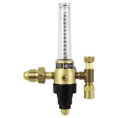 Flowmeter Regulator, Argon, Carbon Dioxide, Single Stage, 0.960