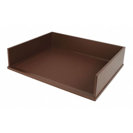 Stacking Letter Tray, Brown, Brown, 13.2