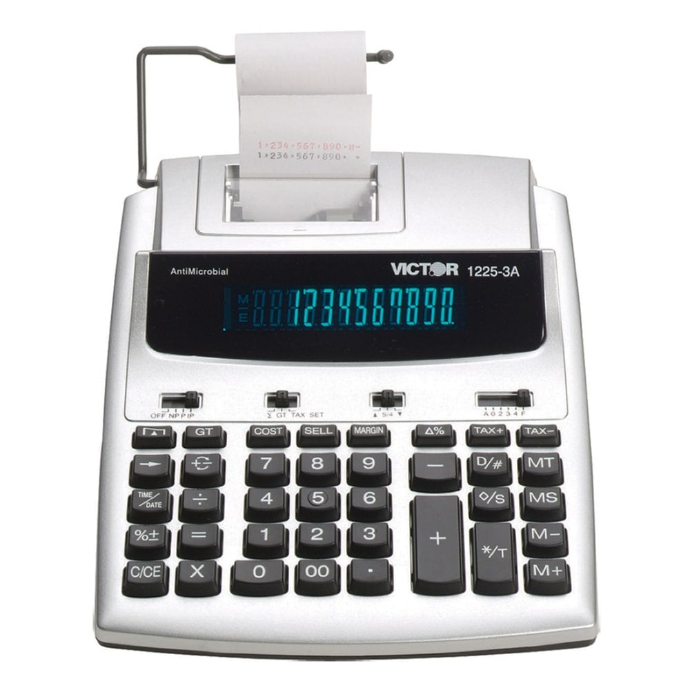Victor 1225-3A Commercial Printing Calculator With Antimicrobial Protection MPN:1225-3A