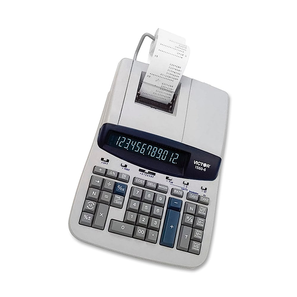Victor 12-Digit Professional-Grade Heavy-Duty Commercial Printing Calculator MPN:15606