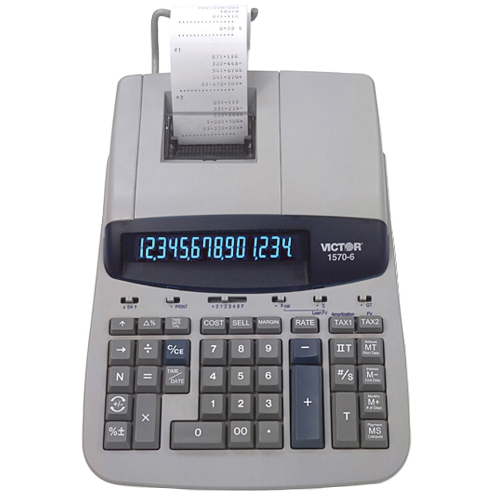 Victor 1570-6 Professional Heavy-Duty Commercial Printing Calculator MPN:15706