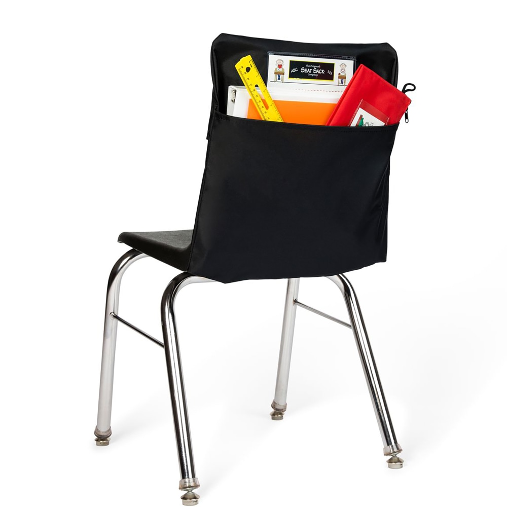 Victor Seat Sack Chair Pockets, 17in x 1/2in, Black, Bundle Of 10 Pockets MPN:30117BUNDLE