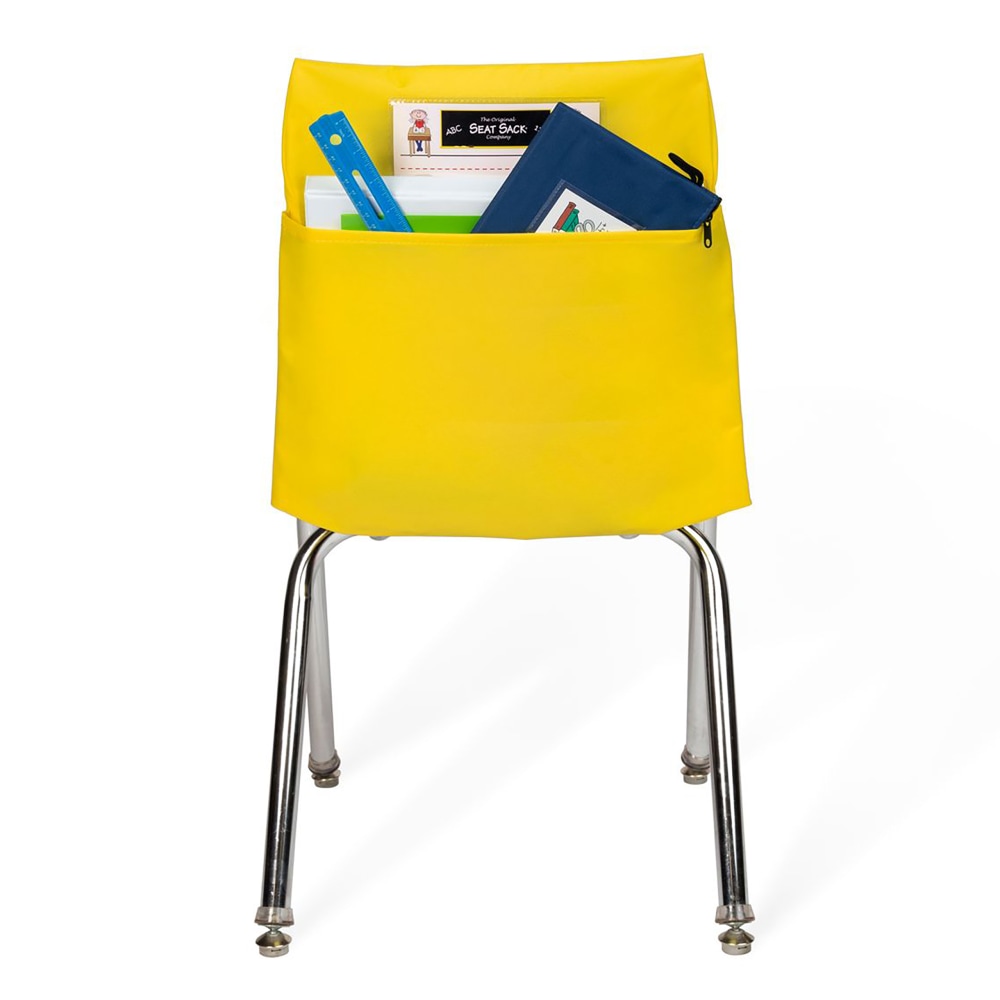 Victor Seat Sack Chair Pockets, 19in x 1/2in, Yellow, Bundle Of 10 Pockets MPN:40119BUNDLE