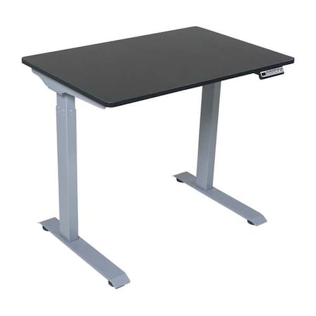 Electric Sit-Stand Desk, 36 in W, Black MPN:DC830B
