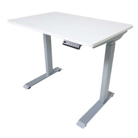 Electric Sit-Stand Desk, 36 in W, White MPN:DC830W