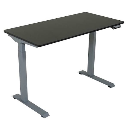 Electric Sit-Stand Desk, 48 in W, Black MPN:DC840B