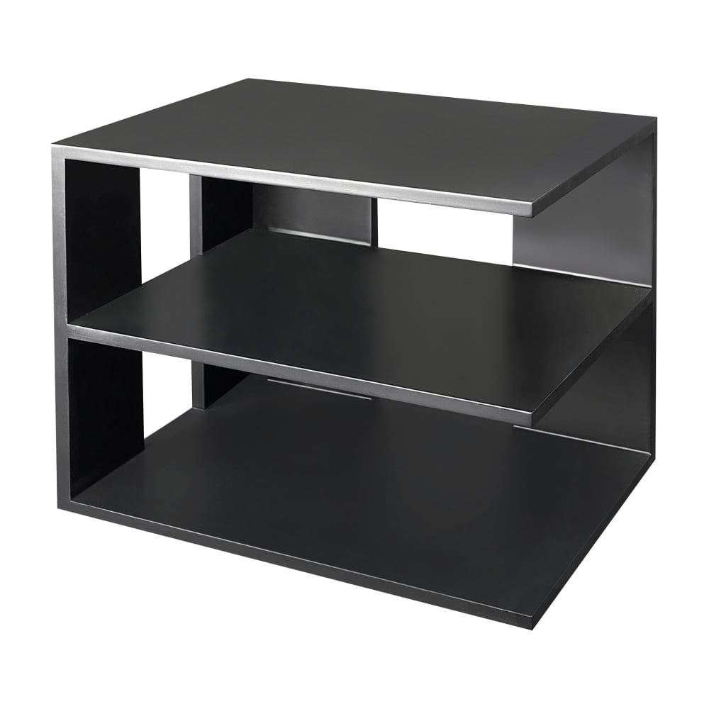 Victor Midnight Black Collection Corner Shelf, 13 1/2inH x 13 1/2inW x 10 1/2inD, Black MPN:1120-5
