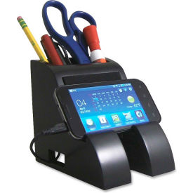 Victor Tech Smart Charge Pencil Cup with USB Hub Black PH600