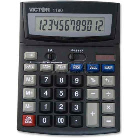Victor® 12-Digit Desktop Calculator 1190 W/Cost/Margin 6
