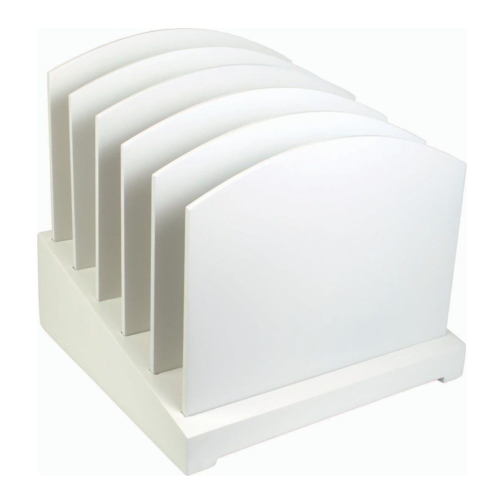 Victor Incline File Sorter, 9 3/4inH x 9 3/4inW x 9 3/4inD, Pure White MPN:W8601