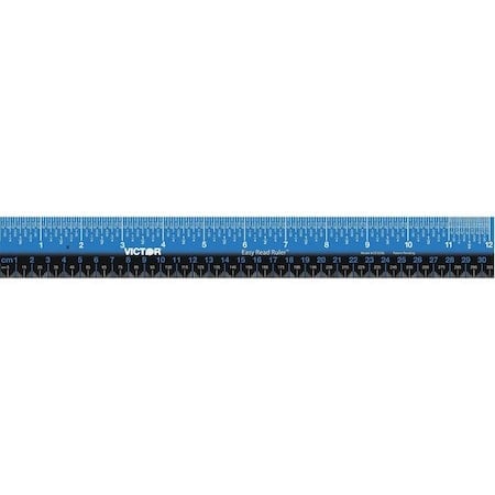 Ruler, Inch, Gloss, Stainless Steel, 12in. MPN:EZ12SBL
