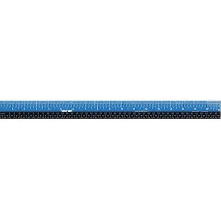Ruler, Inch, Gloss, Stainless Steel, 18-1/4 MPN:EZ18SBL