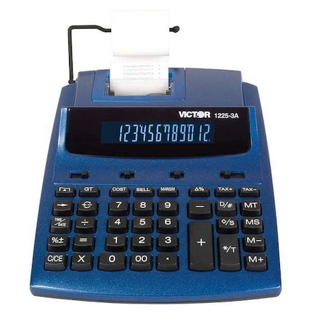 Desktop Calculator, Ink Roller, 12 Digits MPN:1225-3A