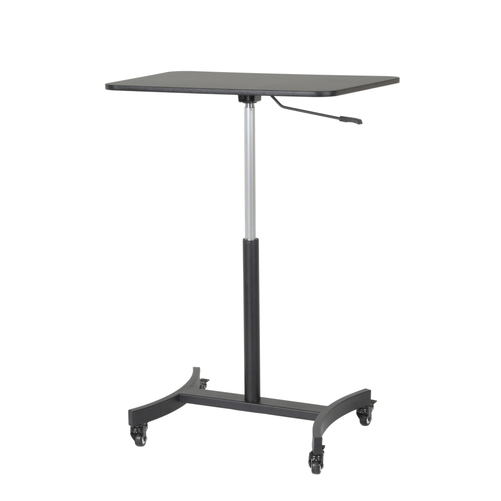 Victor High Rise 31inW Mobile Adjustable Standing Desk Workstation, 44inH x 30-3/4inW x 22inD, Black MPN:DC500
