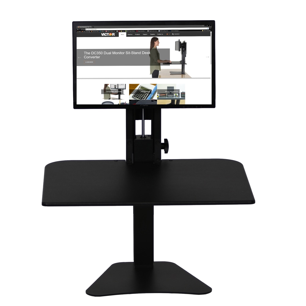 Victor High Rise DC300 Standing Desk Riser, Black MPN:DC300