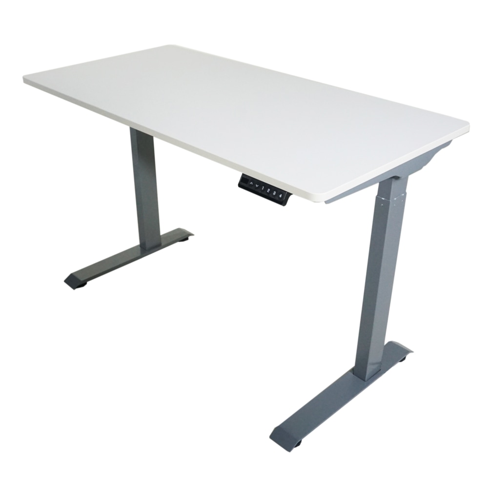 Victor Electric 48inW Standing Desk, White MPN:DC840W