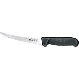 Victorinox 6 Boning Knife Curved Blade Flexible Black Fibrox Handle 40517 5.6613.15 - Pkg Qty 10