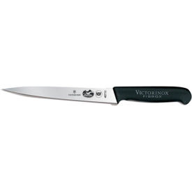 Victorinox 8 Fillet Knife Stiff Black Fibrox Handle 40711 5.3703.20 - Pkg Qty 10