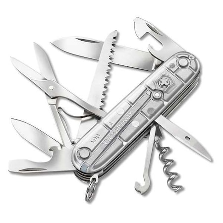 Swiss Army Knife, Silver, 9-Tool MPN:1.3713.T7