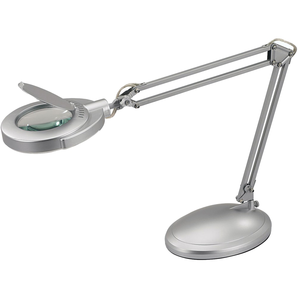 Victory Light Magnifier Task Lamp, 48inH, Silver MPN:9VSL40203SC