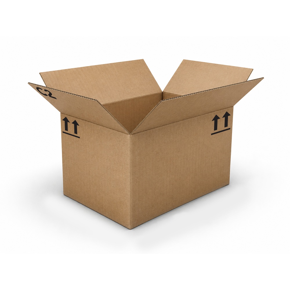 Standard-Duty Single Wall Corrugated Shipping Boxes, Each Box 18-1/2in x 12-3/4in x 11in, Kraft, Pallet Qty 300 MPN:1591627