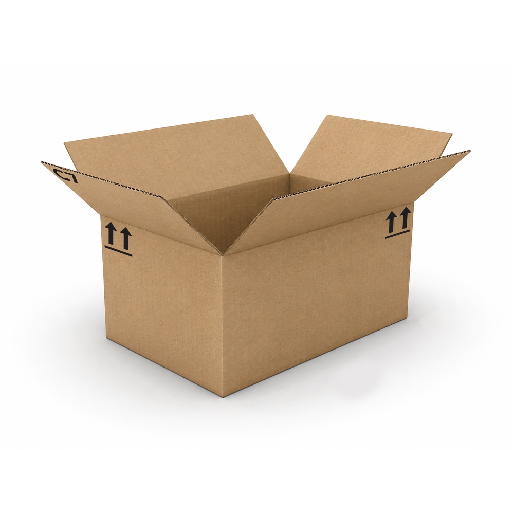 Standard-Duty Single Wall Corrugated Shipping Boxes, Each Box 24in x 16in x 11-1/2in, Kraft, Pallet Qty 300 MPN:1591643