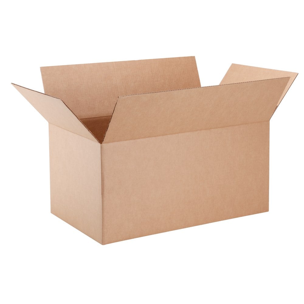 Corrugated Box, 21-1/2in x 15in x 12in, Kraft MPN:1644541