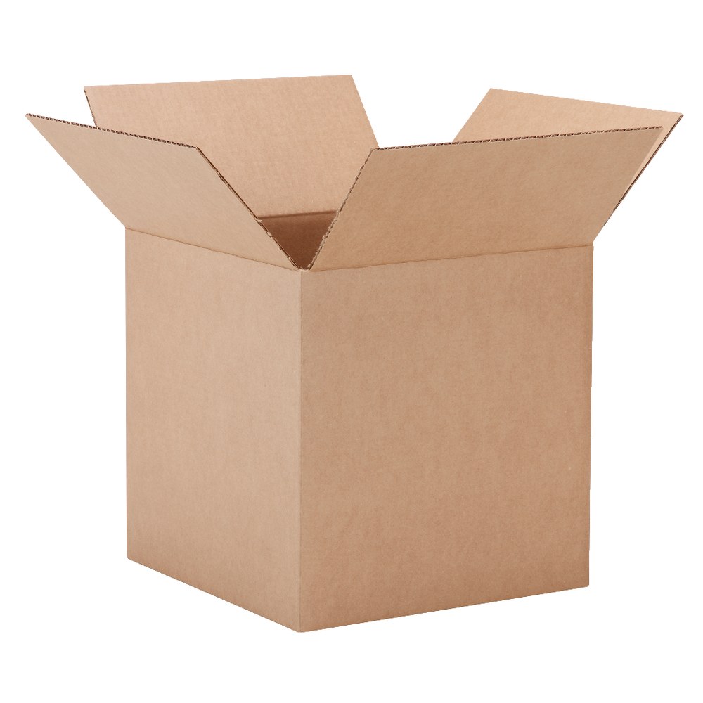 Corrugated Box, 14in x 14in x 14in, Kraft MPN:1644608