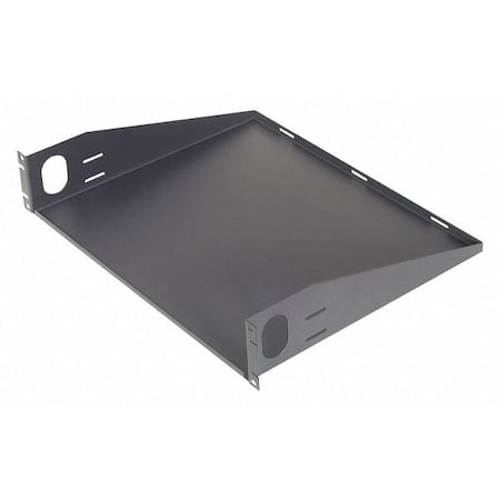 Rack Shelf, For Racks, Steel, Black MPN:ERS2U