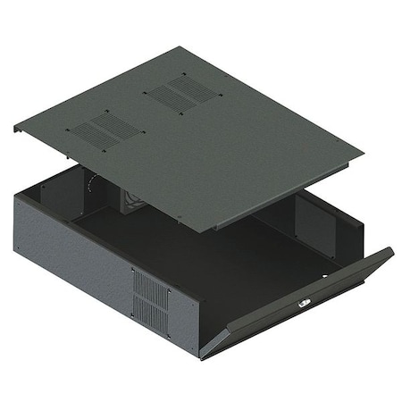 VMP Low Profile DVR / Storage Lockbox - 3U Rack Height x 19