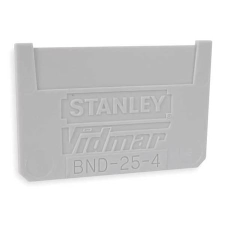 Plastic Bin Divider, Gray, 3 in L, 2 1/8 in H MPN:BND254