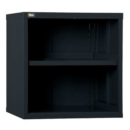 Extra Wide Overhead Storage Cabinet, 31 in H, 30 in W, 27-3/4 in D, No Handle, None, Black MPN:RP1182A-FTKABK