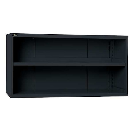 Double Wide Base Storage Cabinet, 31 in H, 60 in W, 27-3/4 in D, No Handle, None, Black, 2 Shelves MPN:RP1193A-NBNLBK