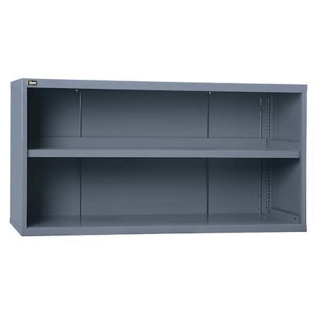 Double Wide Base Storage Cabinet, 31 in H, 60 in W, 27-3/4 in D, No Handle, None, Gray, 2 Shelves MPN:RP1193A-FTKAVG