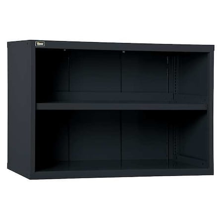 Extra Wide Overhead Storage Cabinet, 31 in H, 45 in W, 27-3/4 in D, No Handle, None, Black MPN:RP1194A-FTKABK