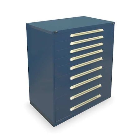 Modular 9 Drawer Cabinet, 59 in x 45 in, Steel, Blue MPN:RP3546A-FTKADB