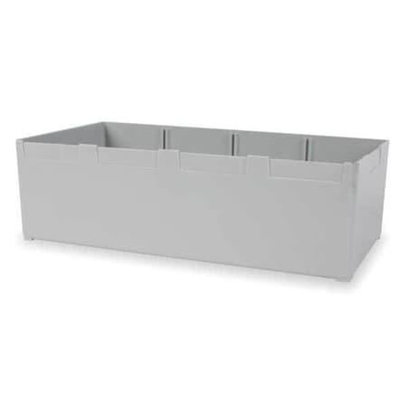 Storage Bin, Gray, 12 In. L, 6-1/8 In. W MPN:BN35816
