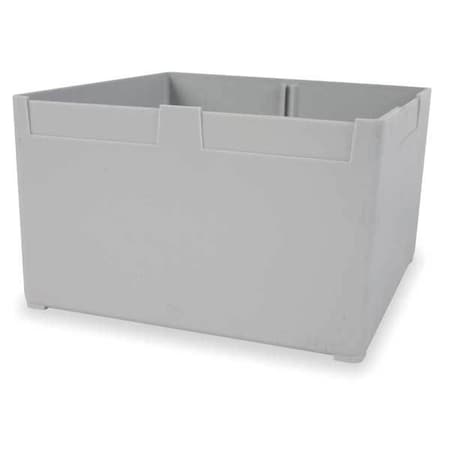 Storage Bin, Gray, 6-1/8 In. L, 6-1/8 In. W MPN:BN3588