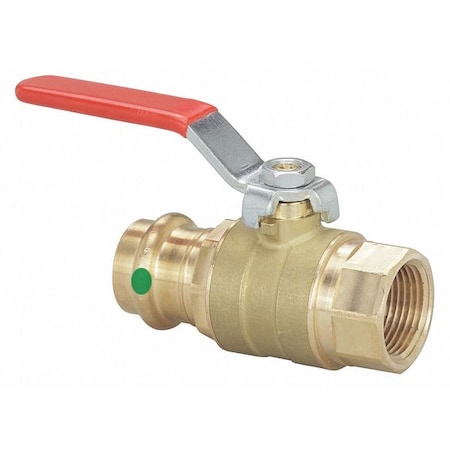 Manual 2-Way Ball Valve, Press, Bronze MPN:24040