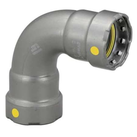 Viega MegaPressG 90 elbow, 1/2