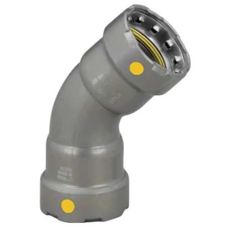 Viega MegaPressG 45 elbow, 1/2