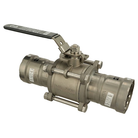 Manual 2-Way Ball Valve, Press, 316 SS MPN:28505