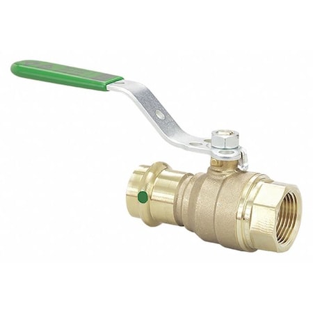 Manual 2-Way Ball Valve, Press, Bronze MPN:79980