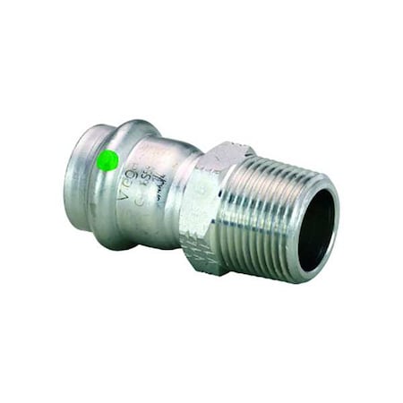 Strt, SS, Press-fit 1/2 in, MNPT 1/2 in MPN:80010